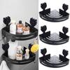 Wall Mounted Suction Cup Triangle Storage Rack Punch Free Wall Shower Shampoo Rack  for Home