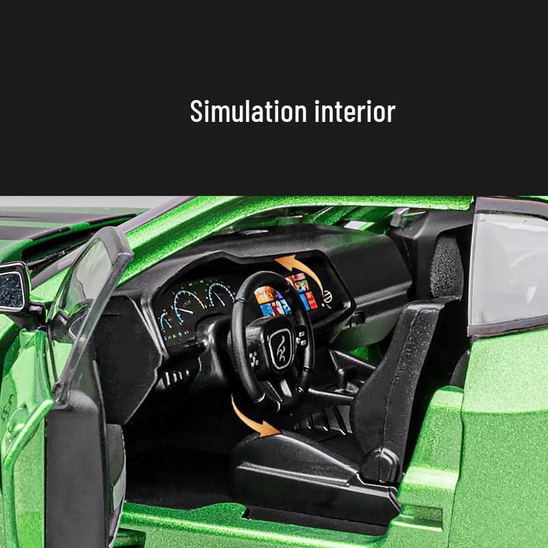 Цзяе 1:22 Dodge Hellcat Demon Eye Модель легкосплавного автомобиля со звуком, светом и инерционными амортизаторами на всех четырех колесах