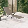 Day and Night - Day and Night Textilene and Taupe Gray Aluminum Lounger