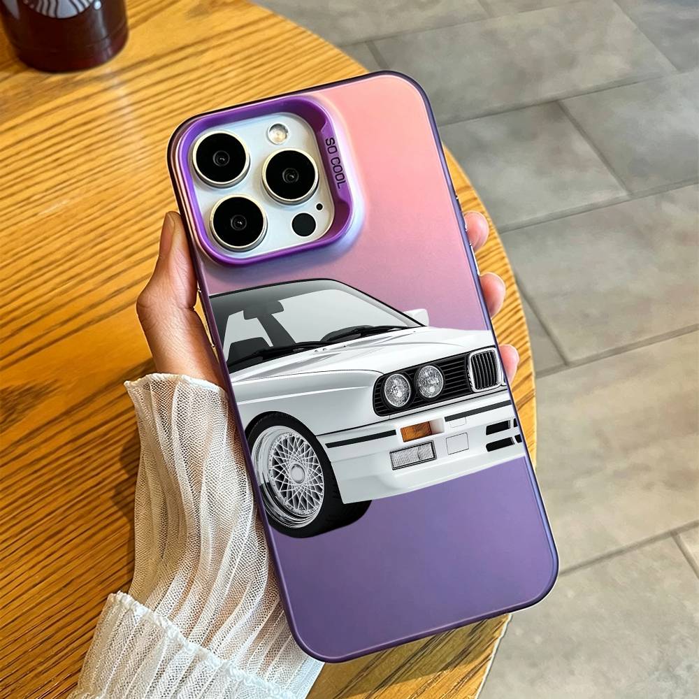 Чехол для телефона E30 для iPhone 17,16,15,14,13,12,11 Plus,Pro Max,XS,Разноцветный Серебристо-фиолетовый Чехол