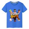 Детская футболка из 100% хлопка Stumble Guys, короткие футболки в стиле аниме y2k, цельные топы с принтом, кавайная повседневная футболка с гордостью, одежда для мальчиков и девочек