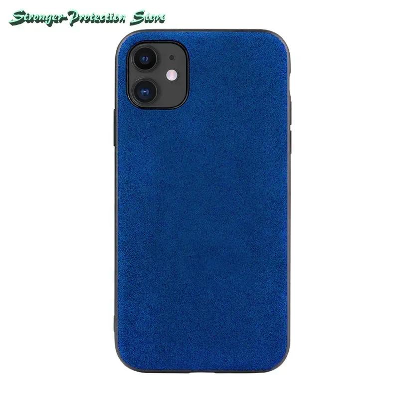 Итальянский кожаный чехол из Алькантары для IPhone 17 Pro Max 16 15 14 13 12 11 Xs Max Роскошный деловой чехол для телефона Чехол для IPhone 16 Pro Max