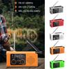 Outdoor Solar Radio, Crank Radio, Outdoor Radio With 1200 MAh Battery, With AM/FM Weather Radio, With LED Torch/SOS Alarm