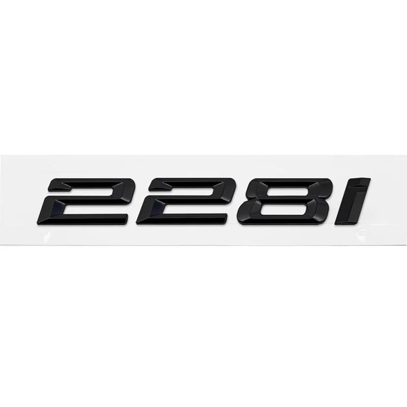 ABS Car Rear Trunk Letters Logo Badge Emblem Sticker For BMW 2 Series 216i 218i 220i 225i 228i 230i 235i 240i F22 F23 F46 F45