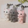 Flocking Fairy Mouse Keychain: Cute 3D Animal Ornament for Bags