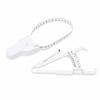 Skin Fat Caliper Press Type Clip Clear Scales High Accuracy Mm Inch Body Measure Tape White