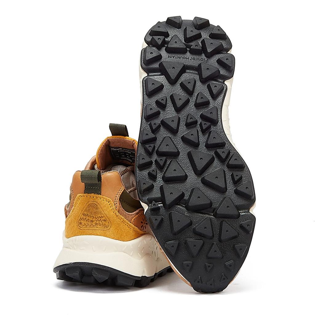 Коричневые Мужские Замшевые Нейлоновые Кроссовки Flower Mountain Yamano 3