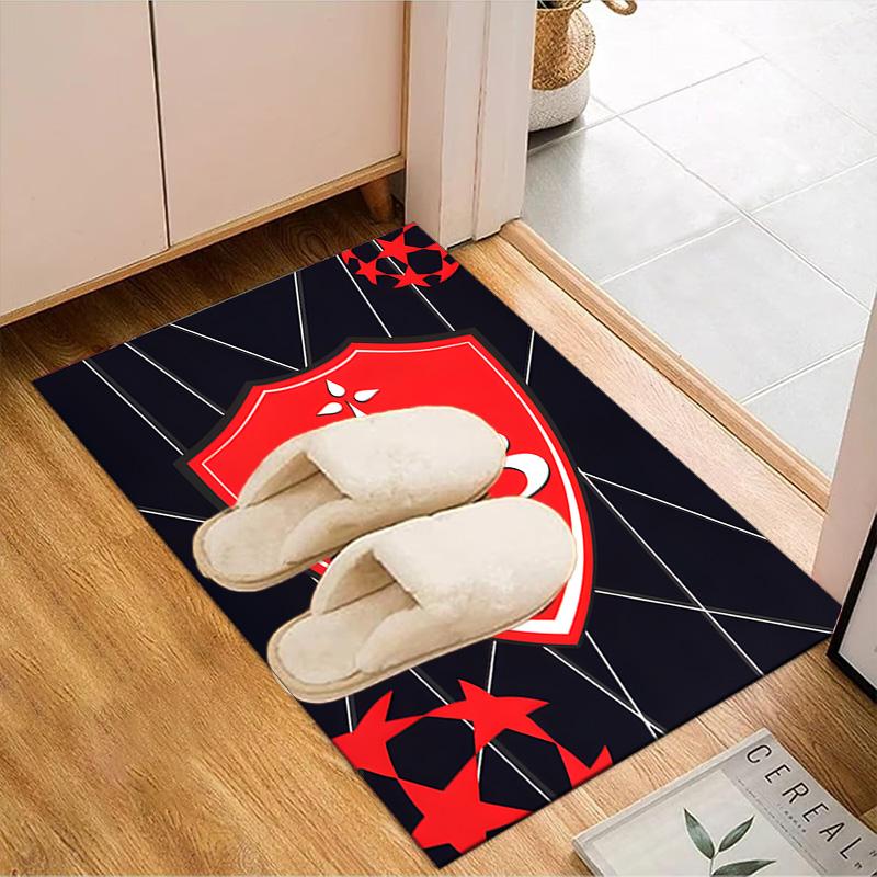 Strength Brestois Emblem Rug for Living Room, Game Rooms, Office, Bedroom, Office Floor Mat Playful Design, fan gifts Christmas decor