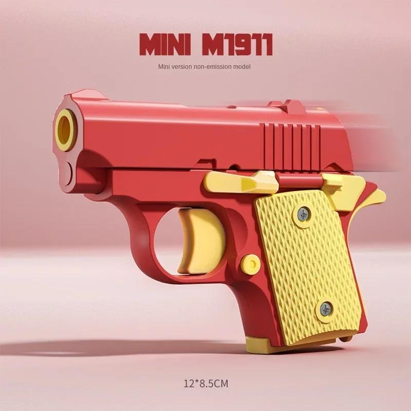 Детские игрушечные пистолеты, модель 3D мини 1911, гравитационная печать, игрушка-непоседа для детей и взрослых, игрушка для снятия стресса, подарок для детей