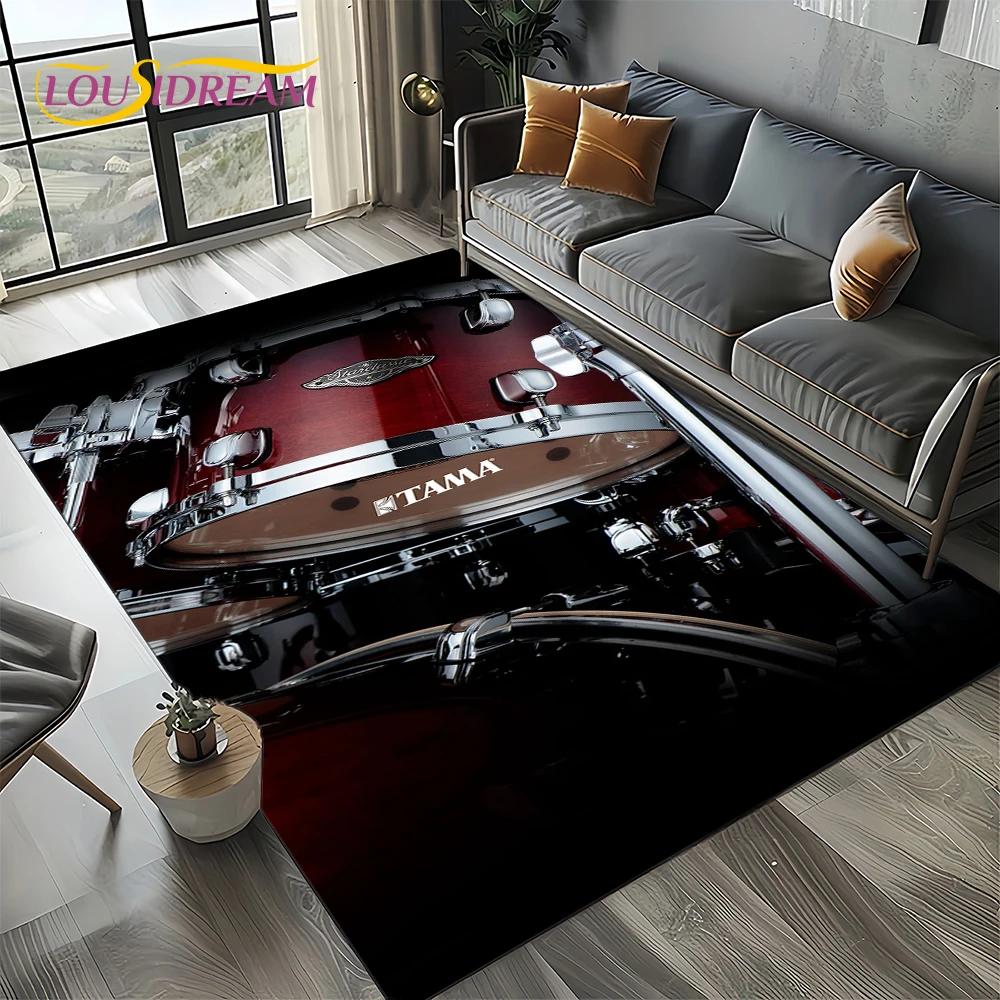 Музыкальные инструменты TAMA Ударная установка Ударная установка Ковер Коврик для гостиной Спальни Дома Декорация для дивана, Детский коврик Нескользящий коврик для пола
