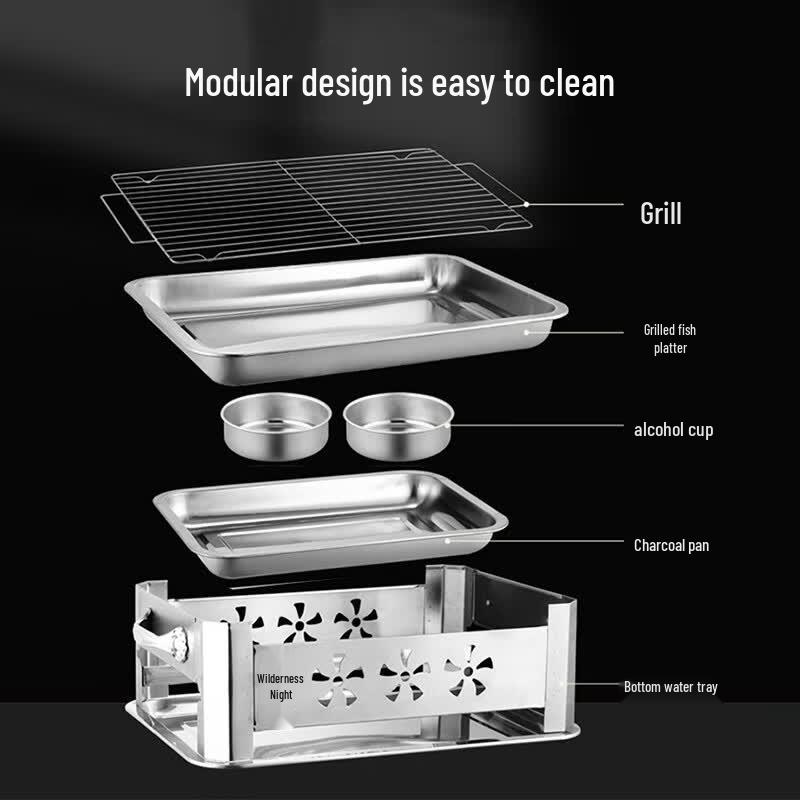 Stainless Steel Charcoal Grilled Fish Oven