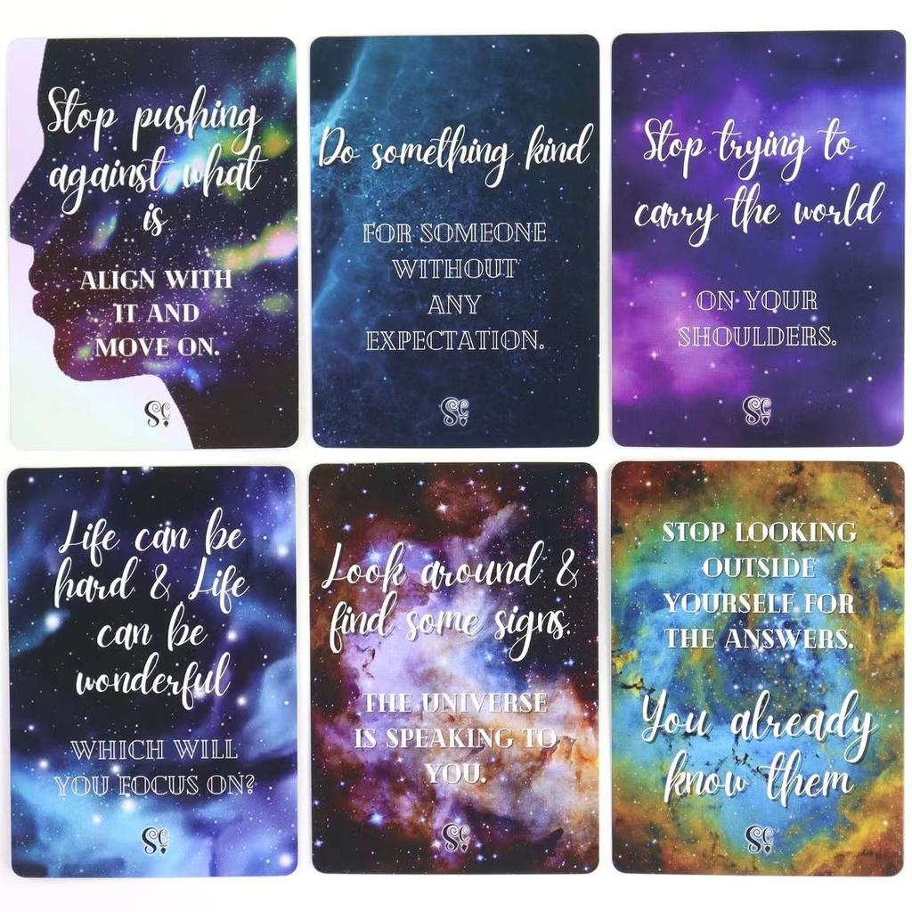 10,4*7,3 см, 42 шт. Карты Oracle, вдохновляющие космические послания