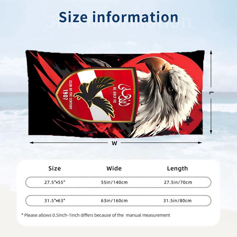 Al Ahly FC Beach towels also serve as bath towels summer essential a musthave for the outdoors the beach and the pool