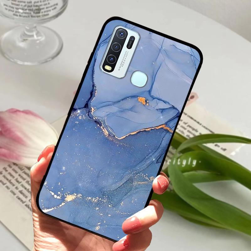 Для Vivo Y30 1938 Y50 1935 Чехол животное Силиконовый Мягкий ТПУ Задние крышки Для Vivo Y 30 50 Y30 2020 Чехол Защитный Мультяшный Funda