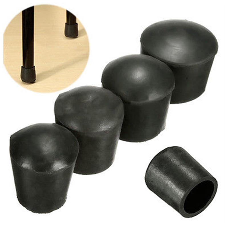 4x Rubber Chair Ferrule Anti Scratch Furniture Feet Leg Floor Protection Cap Round Table Chair Foot Cover Thickened Furniture Foot Mat Table Leg