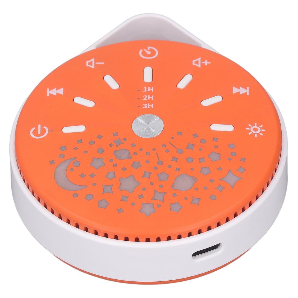 Светодиодная детская звуковая машина с градиентом 7 цветных огней, успокаивающий двухцветный индикатор, звуковое устройство для сна