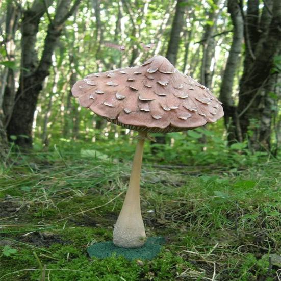 Грибная фигурка, юмористическая, устойчивая к трещинам, устойчивая к вмятинам, прекрасная компактная нежная садовая статуя, садовый декор