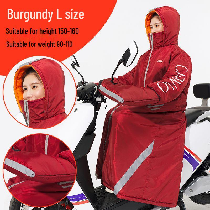 Женский ветрозащитный зимний велосипедный костюм для экстремального холода (До -40°C)