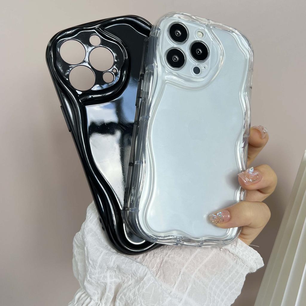 For iPhone 11 12 13 14 15 16 17 Pro Max Air 16e 7 8 Plus XR Phone Cases Flaunt Your Personality with This Exclusive TPU Cover Cream Pattern Soft Case