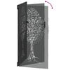 Garden Gate Black 85 x 200 cm Powder Coated Steel