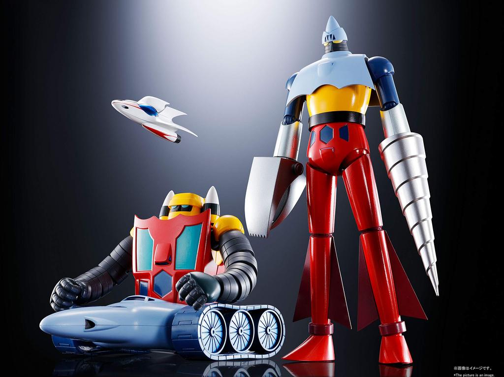 TAMASHII NATIONS Soul of Chogokin Getter Robo Getter 2 3 175mm Getter ABS PVC Painted Movable Figure GX-91 & D.C. (Getter 2 Approx. 3 Approx. 90mm)