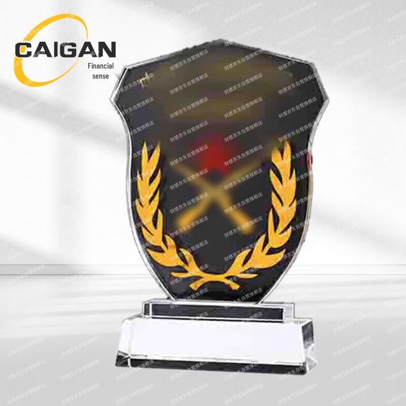 Crystal Military Retirement Commemorative Plaque