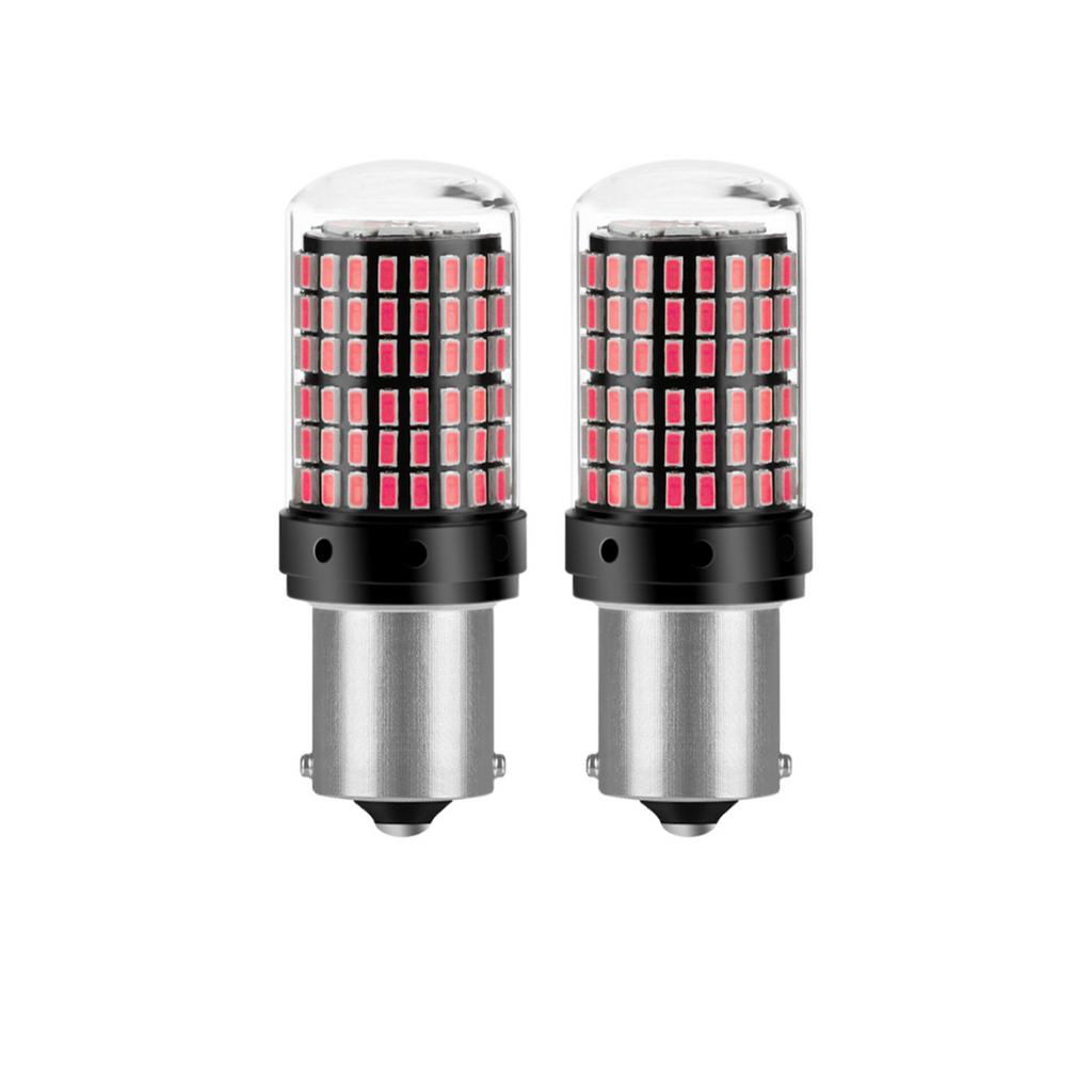 PY21W/BAU15S 1156 LED Turn Signal Light Bulb, 144SMD, 12V, 150° Socket, Amber/White/Red, Fits BMW, Mercedes, VW