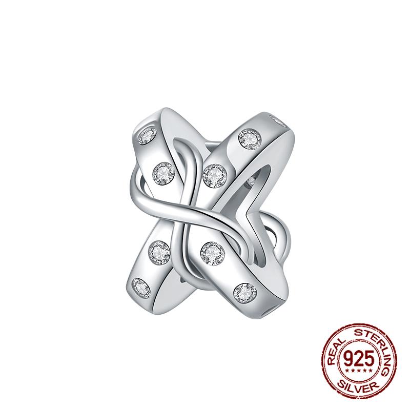 Шармы Бусины Медь Однотонный Буква Семья Навсегда Дерево Жизни Циркониевые Бусины Подходят для DIY Браслетов Ювелирные Изделия