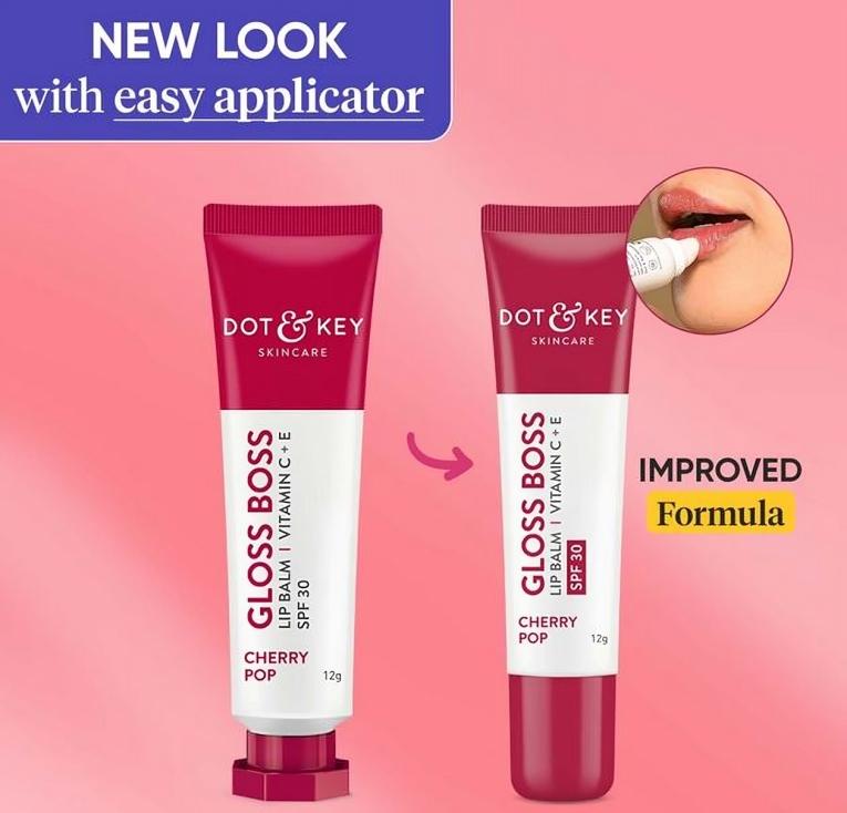 DOT & KEY Dot & Key Cherry Lip Balm SPF 30 Увлажнение для гладких мягких губ, масло ши с витамином Е 12 г