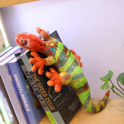 Плюшевая игрушка Ящерица Мягкая Полностью набитая Милая Кукла Животное Плюшевая Игрушка Украшение Фотореквизит Симуляция Хамелеон Мягкая Игрушка Рептилия Кукла Подушка Домашнее Украшение