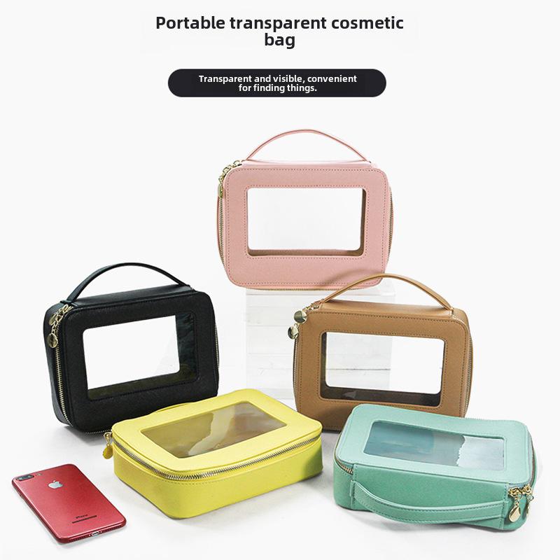 Роскошная прозрачная дорожная косметичка - высококачественный органайзер для косметики из ПВХ