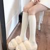 Cotton Long Socks Elastic Thermal Calf Socks Fashion Pile Up Socks Ladies Girls