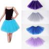 Летняя детская танцевальная юбка-пачка для девочек, 3-слойная тюлевая кружевная юбка-петти для малышей