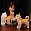 Милая мягкая игрушка Акита-ину Kawaii Shiba Inu, плюшевая игрушка-животное, имитация трубы, кукла для собак, детский комфортный сон, кукла, подарок на день рождения для девочки