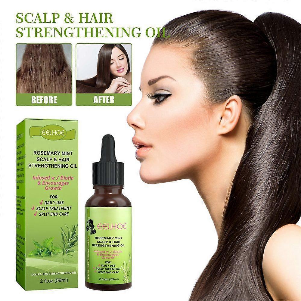 Natural Rosemary Mint Scalp & Hair Strengthening Oil For Healthy Hair Growth