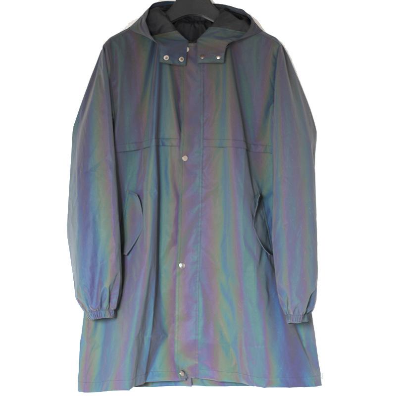 Куртка Andy, уличное пальто с капюшоном, модное радиевое светоотражающее пальто, ветровка с капюшоном, светоотражающая куртка, мужская и женская оригинальная пижама