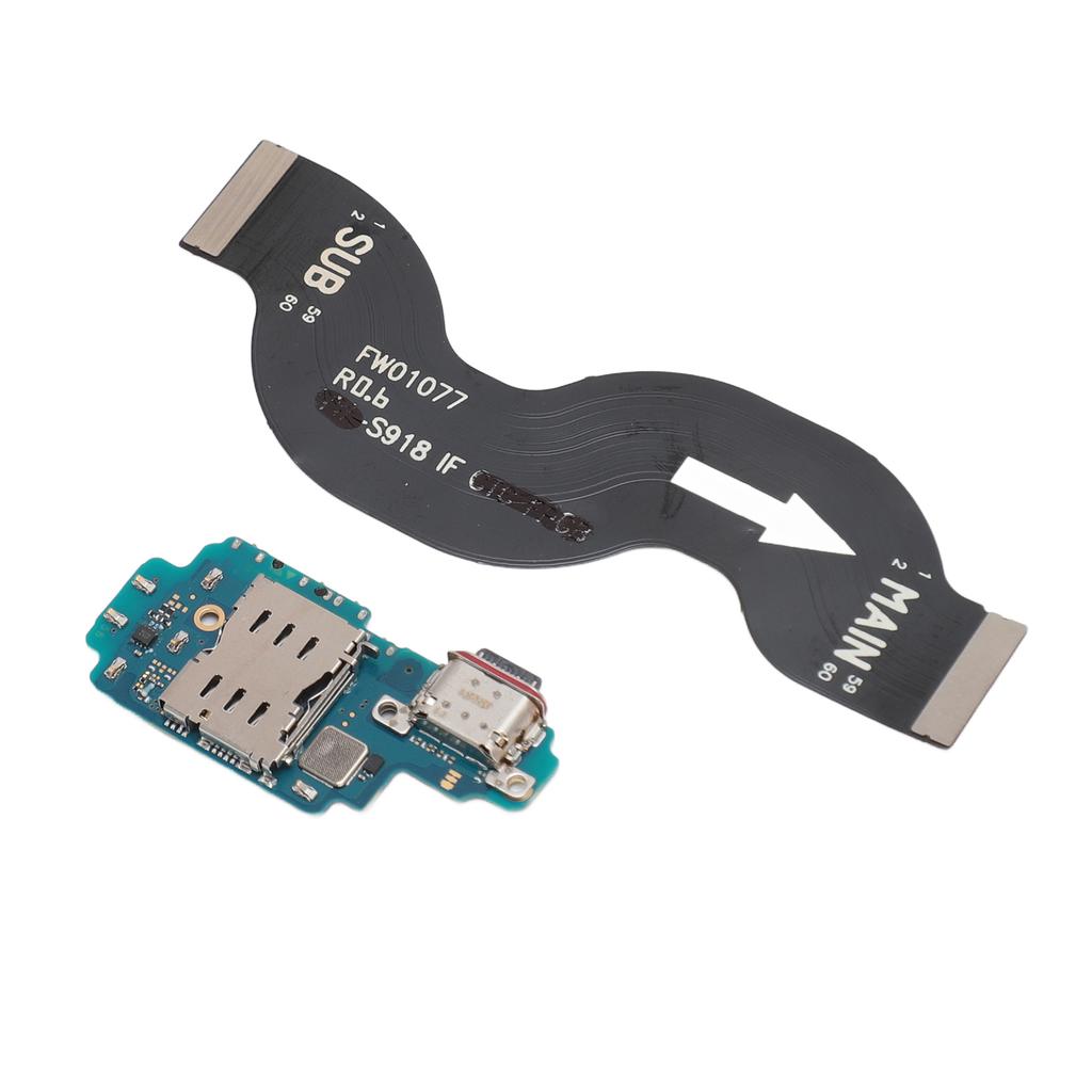 Разъем для зарядки док-станции для S23 Ultra 5G SM S918F SM S918B EU Version USB C порт зарядки Flex