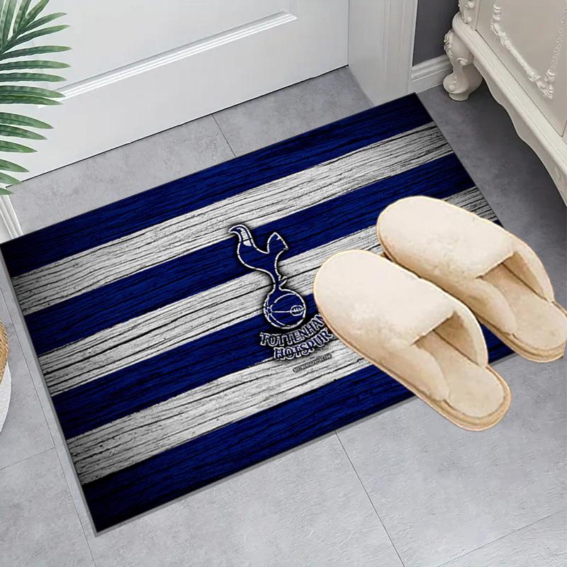 1PC Tottenham Crest Design Floor Mat for Living Room, Game Rooms, Office, Bedroom, Office Floor Mat Playful Design, Christmas fan gifts