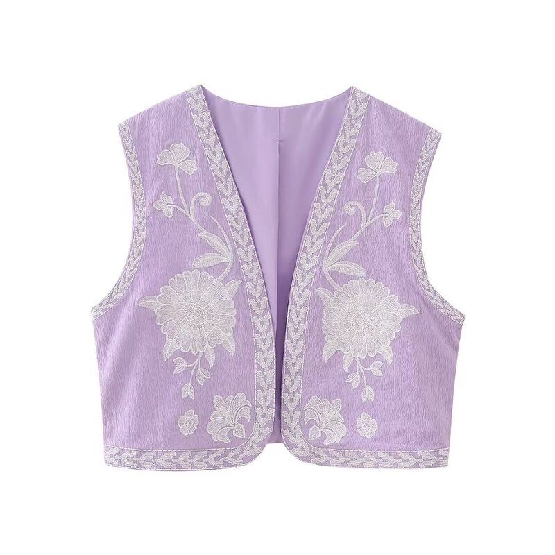 Fashion Style 2023 Summer New Arrival Fashion Trendy Women's Clothing Easiest for Match Embroider Cardigan Vest 6895023 250