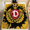 1 шт. Фланелевое одеяло с принтом SG Dynamo Dresden, Высококачественное, Для всех сезонов, Декор для дома, Тепло и уют, Идеально для рождественских подарков