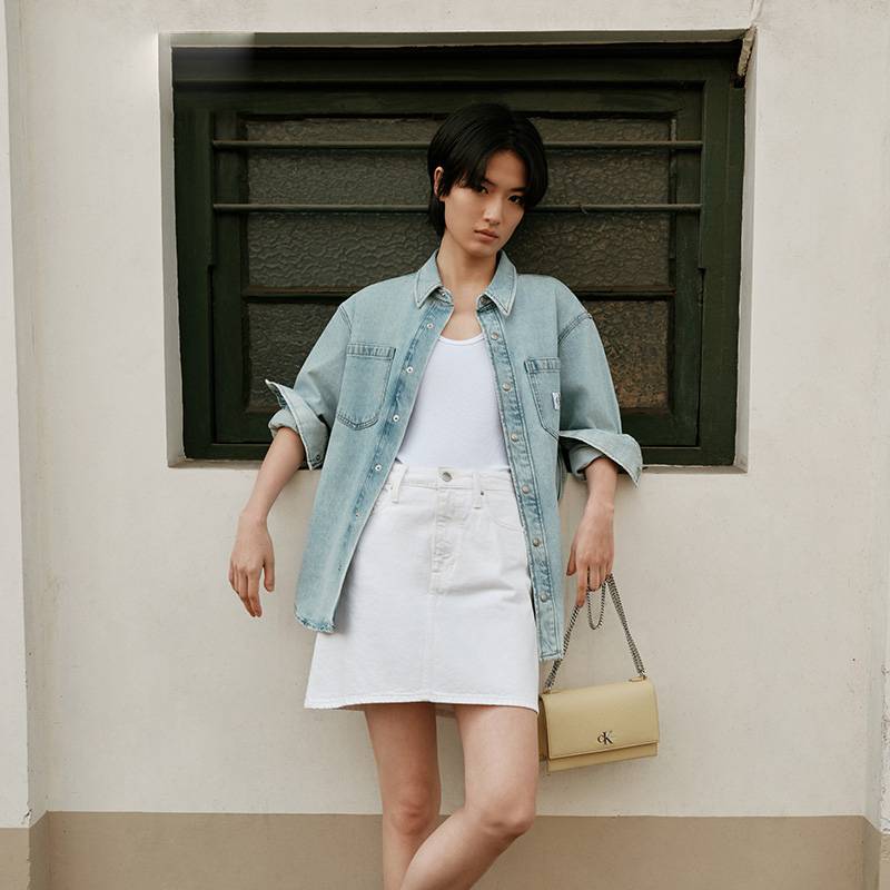 New CALVIN KLEIN Synthetic Material Crossbody Bag Women's Chick Yellow DH2806-RM0