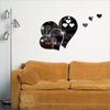 3D Зеркало Любовь Сердца Наклейка На Стену Наклейка DIY Домашняя Комната Художественная Роспись Декор Съемный