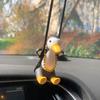 Cool Swing Penguin Car Pendant Funny Swing Penguin Car Hanging Ornament Car Rear View Mirror Pendant Cute Penguin Car Decoration