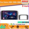 Carplay Android Auto Car Radio для Volvo S80 1998-2006 2 din Мультимедийный проигрыватель Автомагнитола Головное устройство Навигация Стерео Аудио