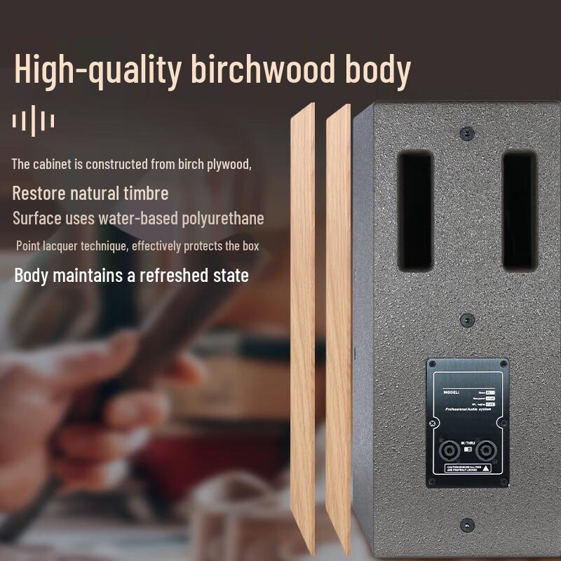 Huidu ET-15YF 15-inch Professional Full-Range Speaker CN plug (adapter included)