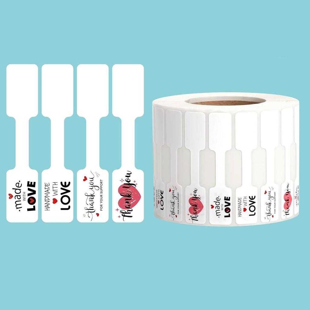 Упаковка из 500 самоклеящихся ценников для ювелирных изделий, пустые наклейки для письма, для демонстрации изделий ручной работы и розничной торговли