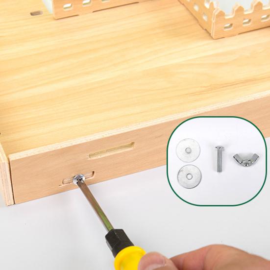 Врезная шипованная конструкция с защитой от укусов, простая установка, утолщенная игрушка для лазания крыс, двухслойная игрушка для хомяка