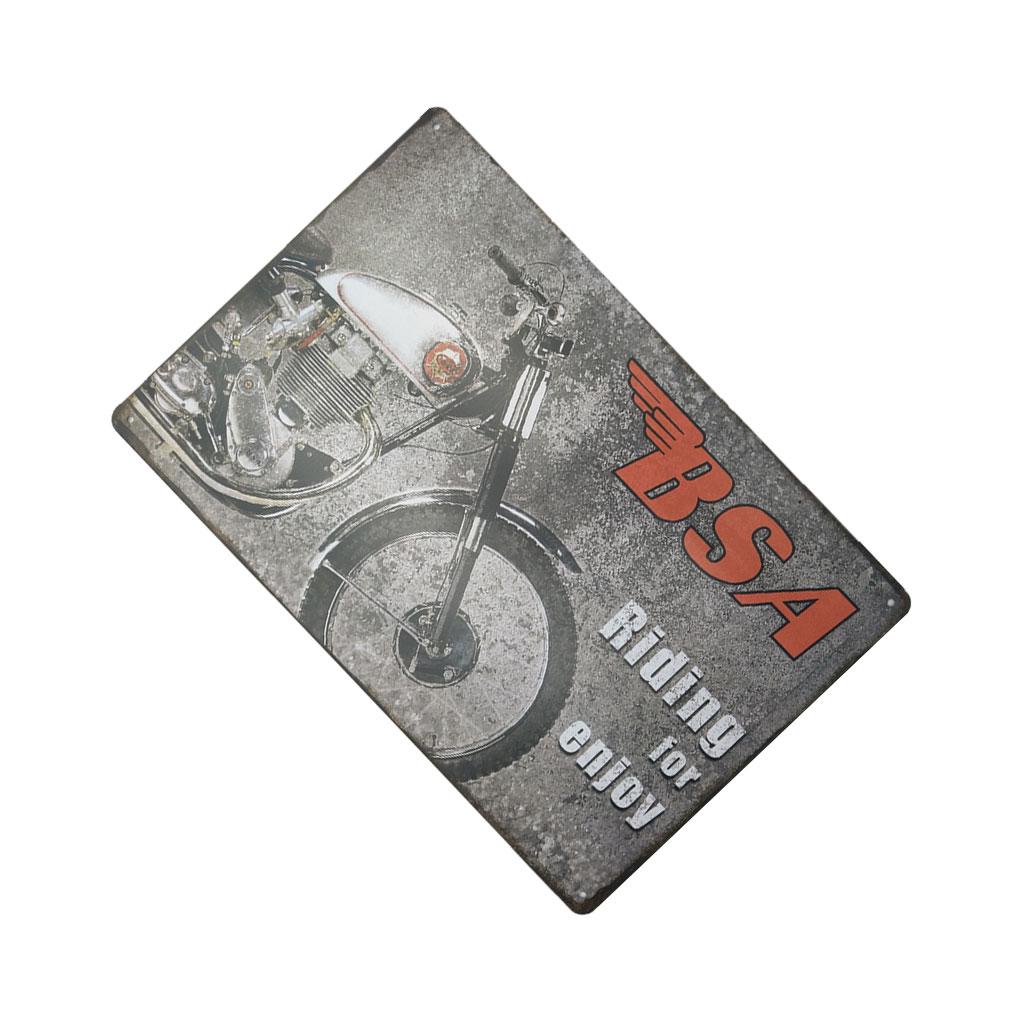 Vintage Retro Iron Wall Decors Car Motorcycle Poster Sign Plaque Home Livingroom Bedroom Decorations