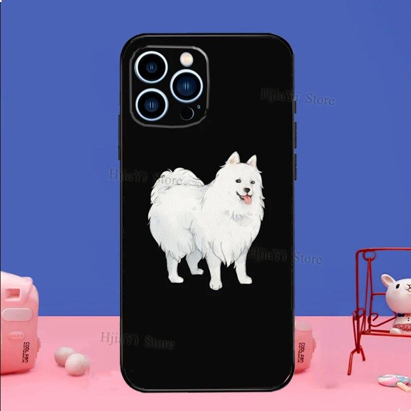 Japanese Spitz Dog Phone Case For iPhone Samsung Galaxy Redmi Xiaomi Oppo OnePlus Note S A 7 8 9 10 11 12 13 14 20 21 22 23 53 54 Pro Max Plus Ultra