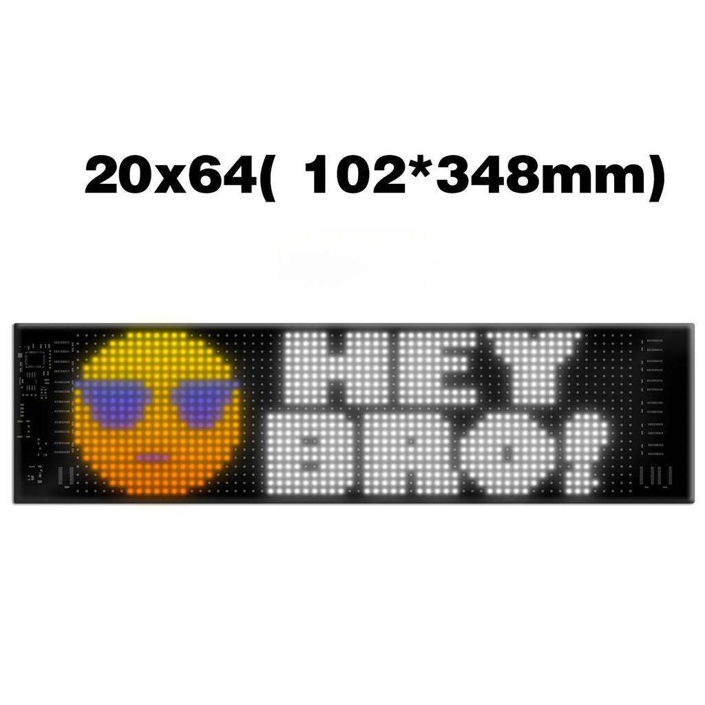 Светодиодная матричная пиксельная панель, USB 5 В, гибкий адресуемый RGB-узор, граффити, прокручивающийся текст, анимационный дисплей, автомагазин, приложение Bluetooth